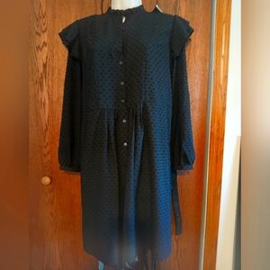 Addams cutie Ruffle black babydoll